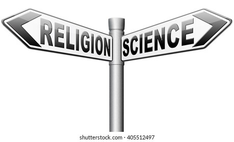 Science Religion Relationship Between Belief God Stock Illustration ...