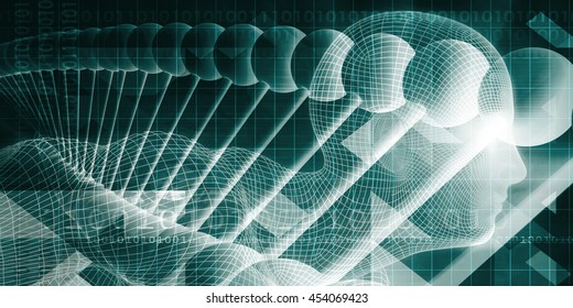 Science Technology and Innovation Design System as Concept 3D Illustration Render