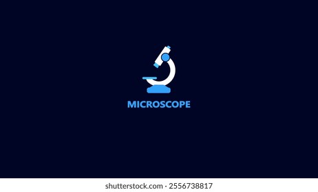 Scientific laboratory microscope sign, biological laboratory microscope icon. logotype animation background. - Powered by Shutterstock