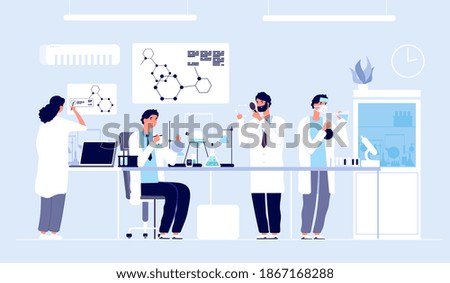 Similar – Image, Stock Photo research and science doctor student people