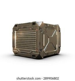 Sci-fi Gold Military Box 