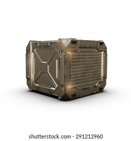 Sci-fi Gold Military Box 