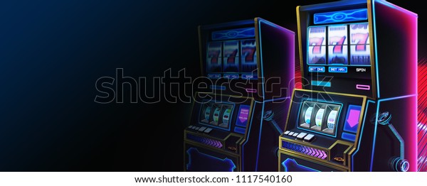 SciFi Slot Machine, Website Header, Serious Themes\
with Fantastic, Realistic and Futuristic Style. Video Game\'s\
Digital CG Artwork, Concept Illustration, Realistic Cartoon Style\
Scene Design
