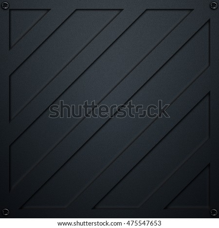 Scifi Wall Metal Wall Black Carbon Stock Illustration 475547653