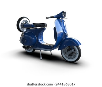 Scooter isolated on background. 3d rendering - illustration