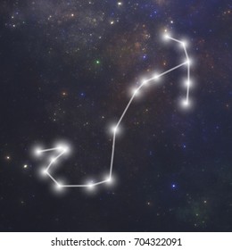 Scorpio. zodiac sign constellation serie