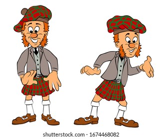 Scot standing in different poses