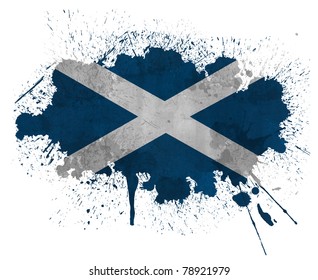 Scotland Paint Splatter Flag Stock Illustration 78921979 | Shutterstock