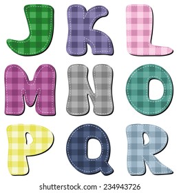 Scrapbook Alphabet On White Background Stock Illustration 234943726 ...