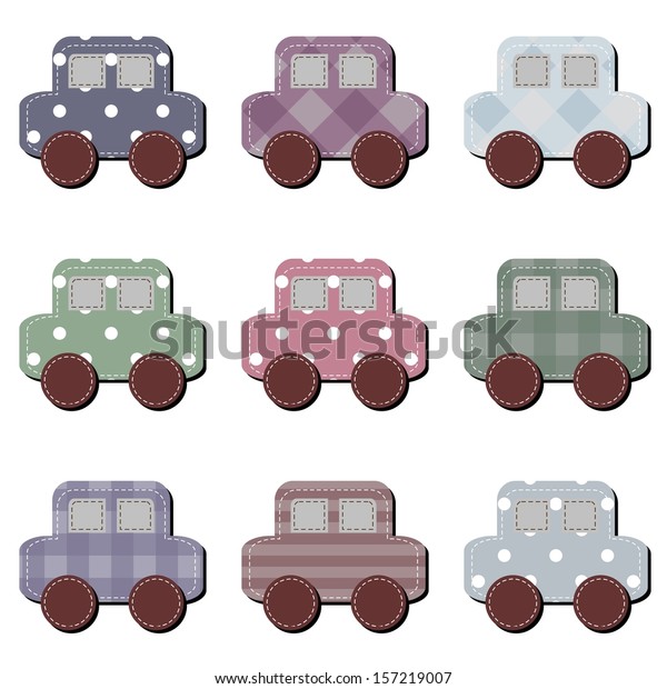scrapbook cars on white\
background