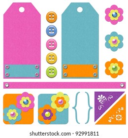 Scrapbook tags and embellishments