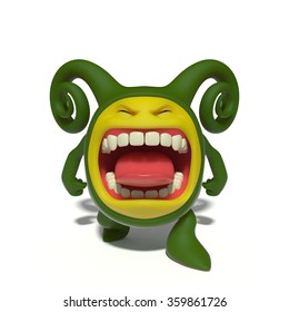 Screaming monster
