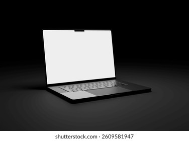 Screen laptop template for web app branding