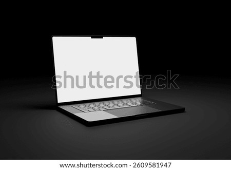 Screen laptop template for web app branding