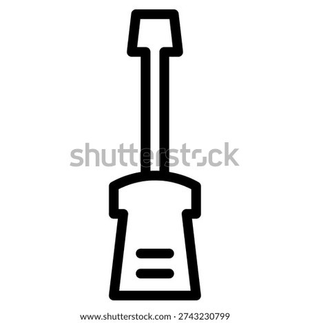Screwdriver Tool Construction Line Icon