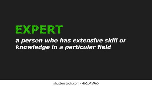 Scribble text with dictionary description - EXPERT
