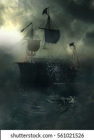 Pirate Ghost Ship Images Stock Photos Vectors Shutterstock