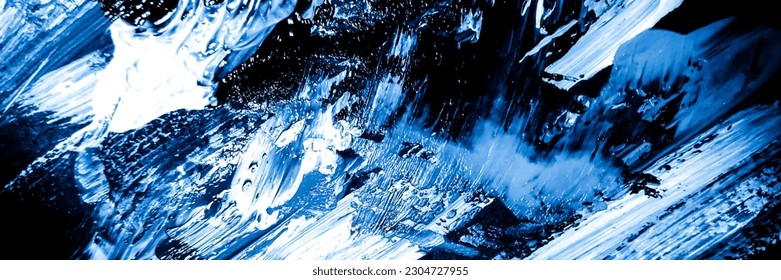 Sea Ink Graphic Element. Acrylic Paint. Aqua Fashion Ink Texture. Aquamarine Watercolor Silk. Oil Color Art. Blue Retro Acrylic Invitation. Ilustração Stock