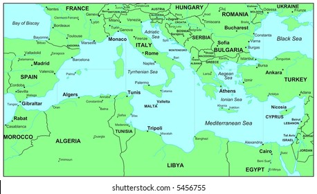 26,207 Mediterranean map Images, Stock Photos & Vectors | Shutterstock