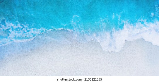 sea painting,ocean watercolor,seascape,beach painting background 