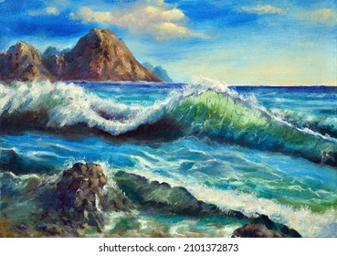 774 Crashing Waves Painting Images, Stock Photos & Vectors | Shutterstock