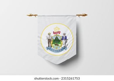 Seal Maine United States  isolated white background
