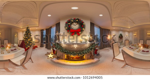 Seamless 360 Panorama Virtual Reality Virtual Stock Illustration