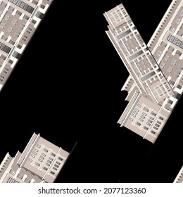 Seamless abstract architectural elements from drawings of plans