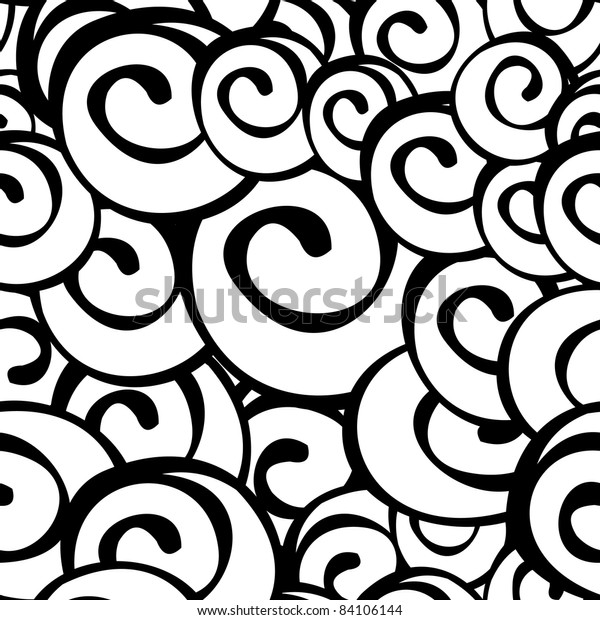 black and white spiral design