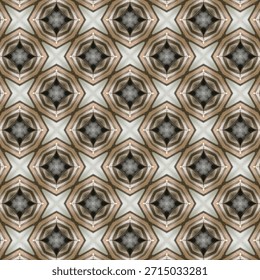 Seamless Abstract Geometric Pattern in white, black 