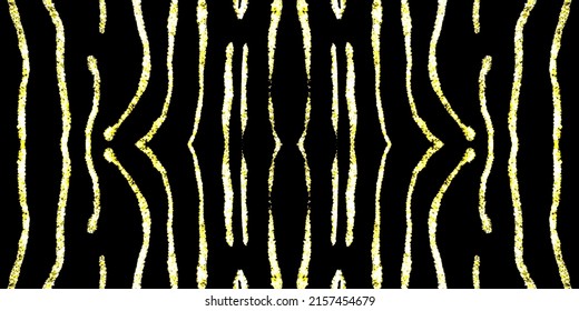 Seamless Abstract Gold. Wet Black Paint. Ethnic Background Metal Artwork. Spot Golden Effect. Art Wallpaper Elegant Gold. Black Hand Seamless Layout. Art Rough Shape. Gold Ink Sparkle Pattern