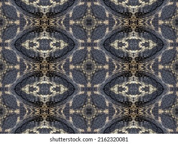 Seamless Abstract Leather Texture. Natural Leather Colored Snake Skin Like Pattern For Fabric Of Purse, Bag, Carpet Textile Print And Artwork As Background Of Graphic Work