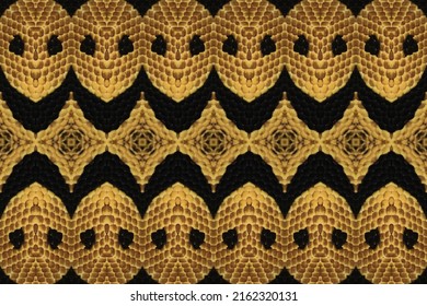 Seamless Abstract Leather Texture. Natural Leather Colored Snake Skin Like Pattern For Fabric Of Purse, Bag, Carpet Textile Print And Artwork As Background Of Graphic Work