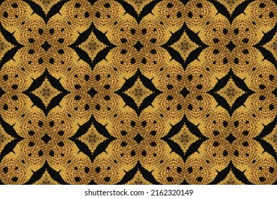 Seamless Abstract Leather Texture. Natural Leather Colored Snake Skin Like Pattern For Fabric Of Purse, Bag, Carpet Textile Print And Artwork As Background Of Graphic Work