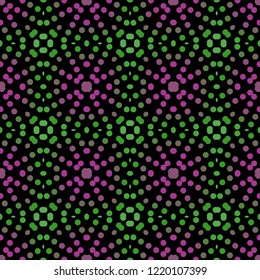 Seamless abstract pattern background with a variety of colored circles.