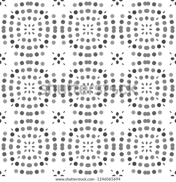 Seamless abstract pattern background with a variety of colored circles.