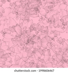 seamless abstract pattern digital nature floral illustration wrapping paper with graphic chaotic oriental hand drown colorful elements watercolor paint splash fabric design print