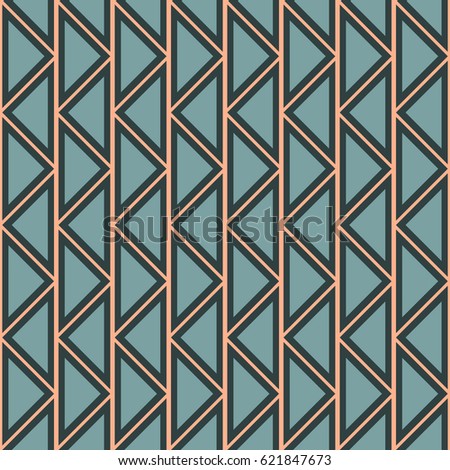 Seamless abstract pattern. symmetrical geometric repeating background with decorative triangles. Simle graphic design for web backgrounds, wallpaper, wrapping, surface, fabric