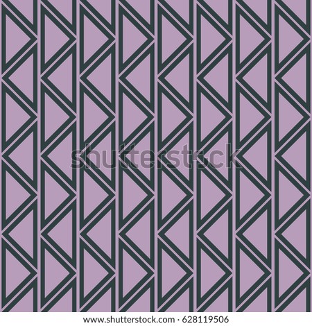 Seamless abstract pattern. symmetrical geometric repeating background with decorative triangles. Simle graphic design for web backgrounds, wallpaper, wrapping, surface, fabric
