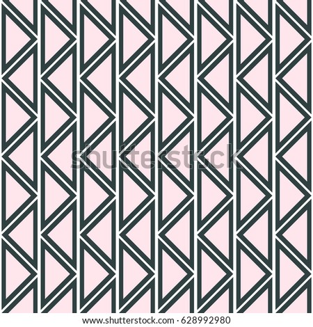 Seamless abstract pattern. symmetrical geometric repeating background with decorative triangles. Simle graphic design for web backgrounds, wallpaper, wrapping, surface, fabric