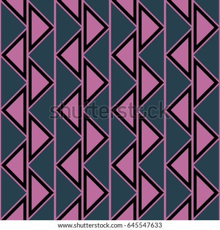 Seamless abstract pattern. symmetrical geometric repeating background with decorative triangles. Simle graphic design for web backgrounds, wallpaper, wrapping, surface, fabric