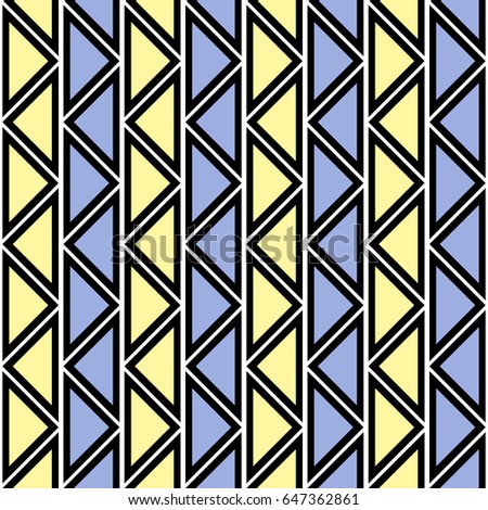 Seamless abstract pattern. symmetrical geometric repeating background with decorative triangles. Simle graphic design for web backgrounds, wallpaper, wrapping, surface, fabric