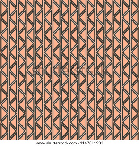 Seamless abstract zig zag pattern. symmetrical geometric repeating background with decorative rhombus, triangles. Simle graphic design for web backgrounds, wallpaper, wrapping, surface, fabric