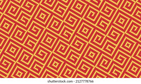 The Seamless African vector pattern