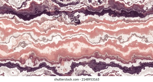 Seamless agate gem stone background texture. A beautiful tileable cut mineral marble pattern horizontal slice in boho vintage peach and pink.  A high resolution abstract crystal 3D rendering backdrop.