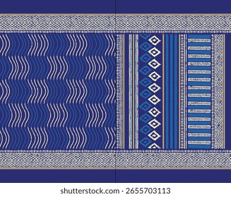 Seamless Ajrakh pattern background design and block print Pattern and batik print Pattern Background digital printing textile pattern