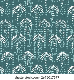 Seamless Ajrakh pattern background design and block print Pattern and batik print Pattern Background digital printing textile pattern