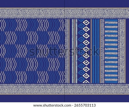 Seamless Ajrakh pattern background design and block print Pattern and batik print Pattern Background digital printing textile pattern