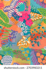 seamless allover pattern with new effect trending design
