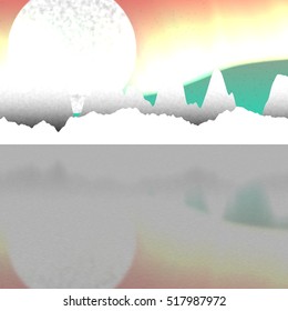 Seamless Arctic Aurora Background